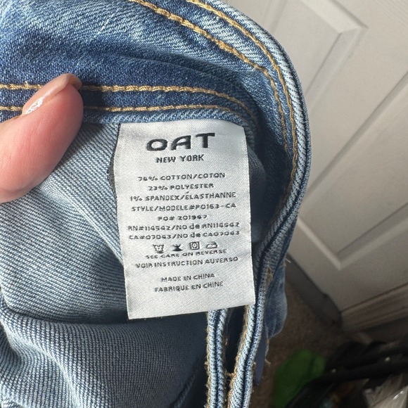 OAT NY Wide Leg Medium Wash Denim Jeans Size 10/30 - Picture 5 of 5